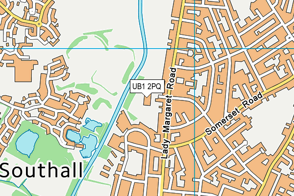 UB1 2PQ map - OS VectorMap District (Ordnance Survey) UB1 2PQ map - OS VectorMap District (Ordnance Survey)