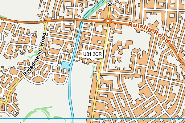 UB1 2QR map - OS VectorMap District (Ordnance Survey) UB1 2QR map - OS VectorMap District (Ordnance Survey)