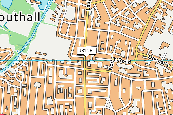 UB1 2RJ map - OS VectorMap District (Ordnance Survey) UB1 2RJ map - OS VectorMap District (Ordnance Survey)