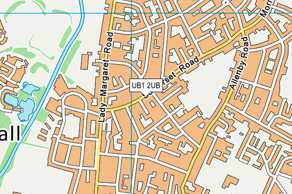 UB1 2UB map - OS VectorMap District (Ordnance Survey) UB1 2UB map - OS VectorMap District (Ordnance Survey)