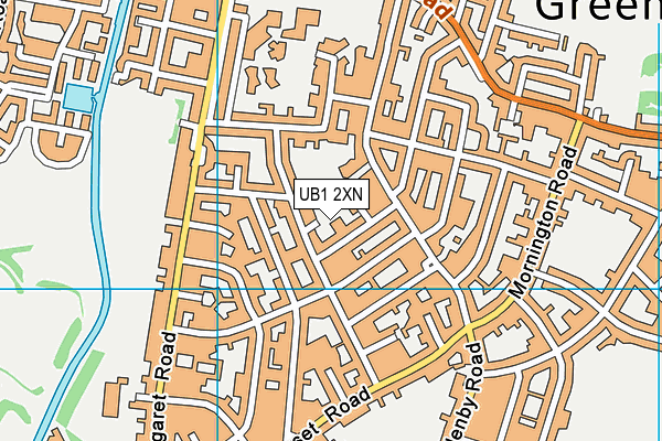 UB1 2XN map - OS VectorMap District (Ordnance Survey) UB1 2XN map - OS VectorMap District (Ordnance Survey)
