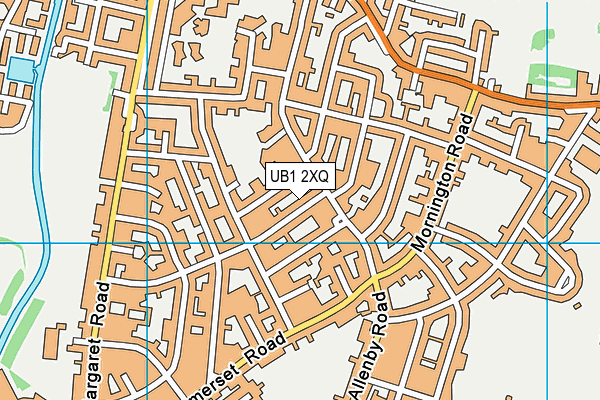 UB1 2XQ map - OS VectorMap District (Ordnance Survey) UB1 2XQ map - OS VectorMap District (Ordnance Survey)