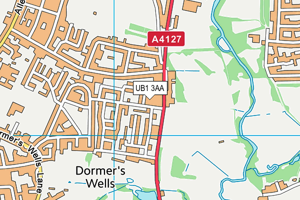 UB1 3AA map - OS VectorMap District (Ordnance Survey) UB1 3AA map - OS VectorMap District (Ordnance Survey)