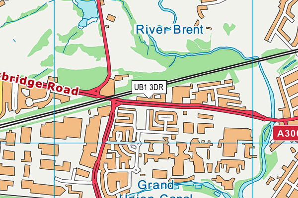 UB1 3DR map - OS VectorMap District (Ordnance Survey) UB1 3DR map - OS VectorMap District (Ordnance Survey)