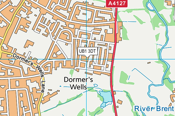 UB1 3DT map - OS VectorMap District (Ordnance Survey) UB1 3DT map - OS VectorMap District (Ordnance Survey)