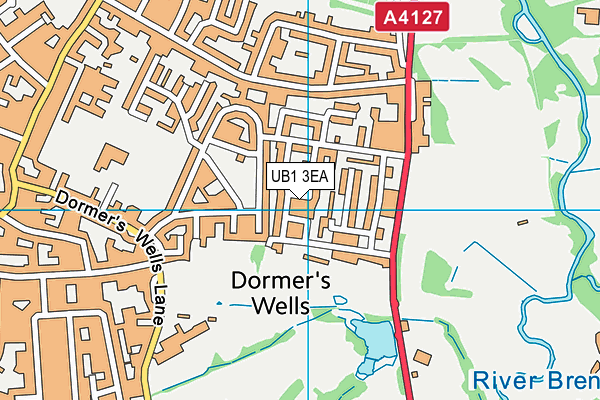 UB1 3EA map - OS VectorMap District (Ordnance Survey) UB1 3EA map - OS VectorMap District (Ordnance Survey)