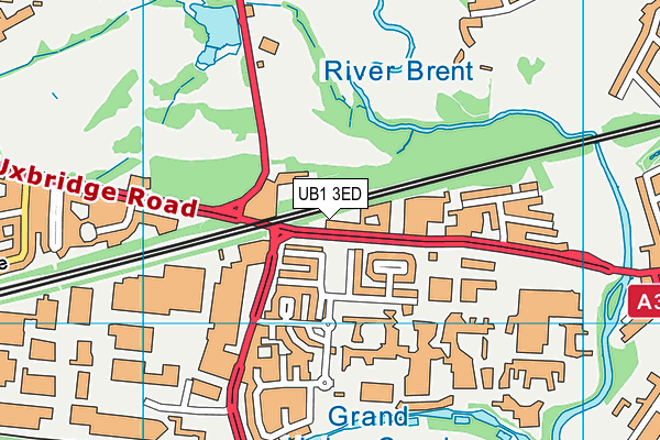 UB1 3ED map - OS VectorMap District (Ordnance Survey) UB1 3ED map - OS VectorMap District (Ordnance Survey)