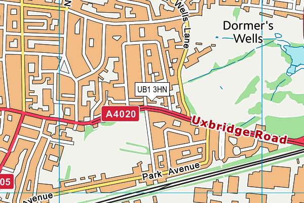 UB1 3HN map - OS VectorMap District (Ordnance Survey) UB1 3HN map - OS VectorMap District (Ordnance Survey)
