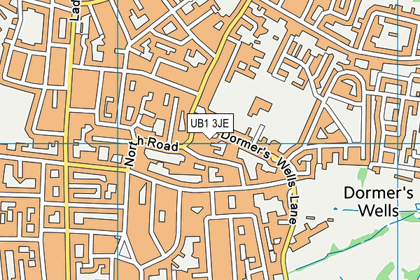 UB1 3JE map - OS VectorMap District (Ordnance Survey) UB1 3JE map - OS VectorMap District (Ordnance Survey)