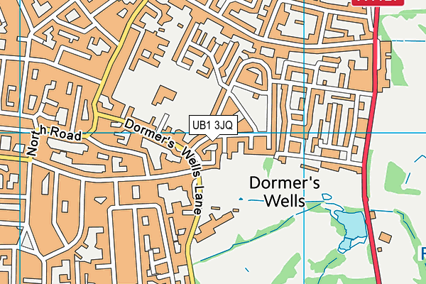 UB1 3JQ map - OS VectorMap District (Ordnance Survey) UB1 3JQ map - OS VectorMap District (Ordnance Survey)