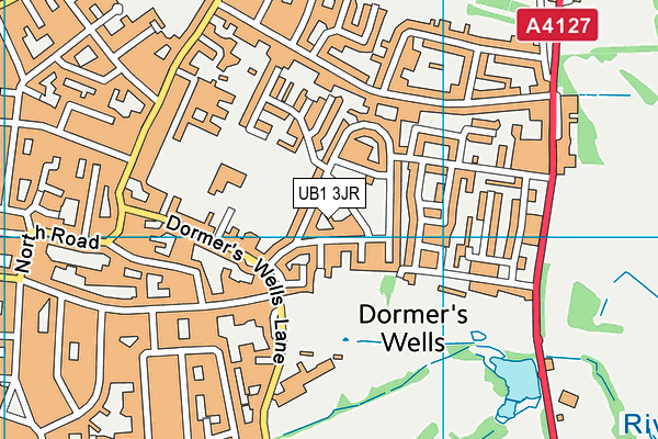 UB1 3JR map - OS VectorMap District (Ordnance Survey) UB1 3JR map - OS VectorMap District (Ordnance Survey)