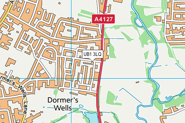 UB1 3LQ map - OS VectorMap District (Ordnance Survey) UB1 3LQ map - OS VectorMap District (Ordnance Survey)
