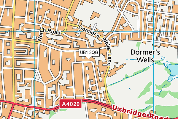 UB1 3QG map - OS VectorMap District (Ordnance Survey) UB1 3QG map - OS VectorMap District (Ordnance Survey)
