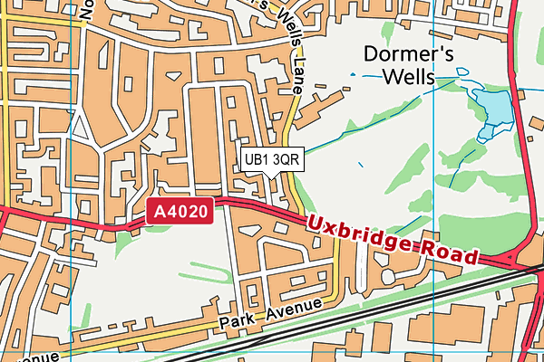 UB1 3QR map - OS VectorMap District (Ordnance Survey) UB1 3QR map - OS VectorMap District (Ordnance Survey)