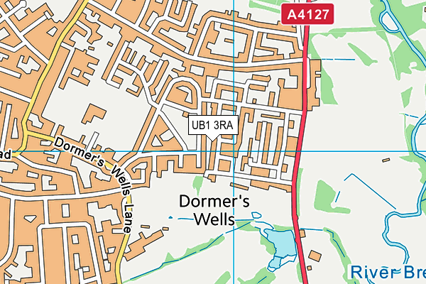 UB1 3RA map - OS VectorMap District (Ordnance Survey) UB1 3RA map - OS VectorMap District (Ordnance Survey)