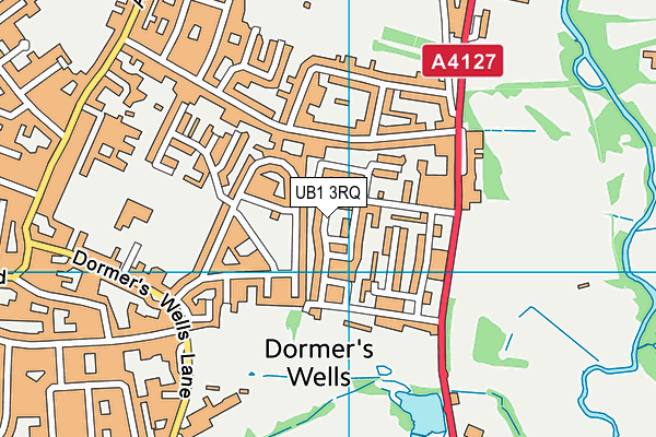 UB1 3RQ map - OS VectorMap District (Ordnance Survey) UB1 3RQ map - OS VectorMap District (Ordnance Survey)