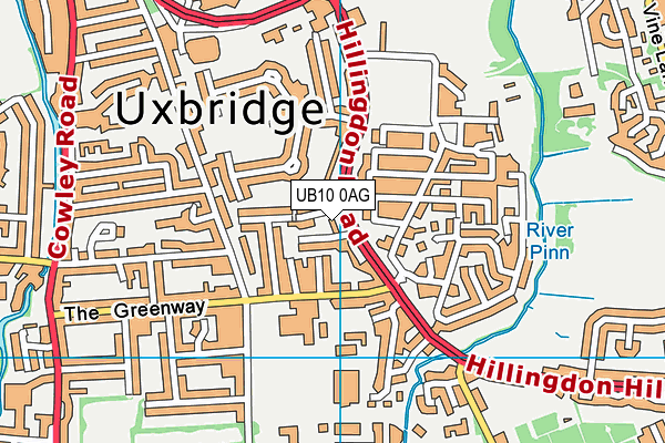 UB10 0AG map - OS VectorMap District (Ordnance Survey) UB10 0AG map - OS VectorMap District (Ordnance Survey)