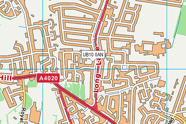 UB10 0AN map - OS VectorMap District (Ordnance Survey) UB10 0AN map - OS VectorMap District (Ordnance Survey)