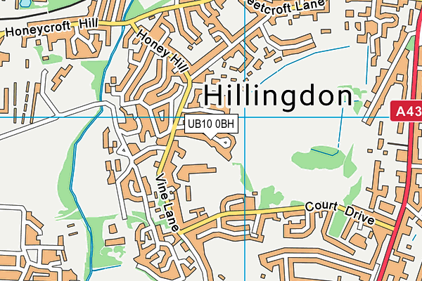UB10 0BH map - OS VectorMap District (Ordnance Survey) UB10 0BH map - OS VectorMap District (Ordnance Survey)