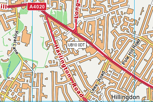 UB10 0DT map - OS VectorMap District (Ordnance Survey) UB10 0DT map - OS VectorMap District (Ordnance Survey)