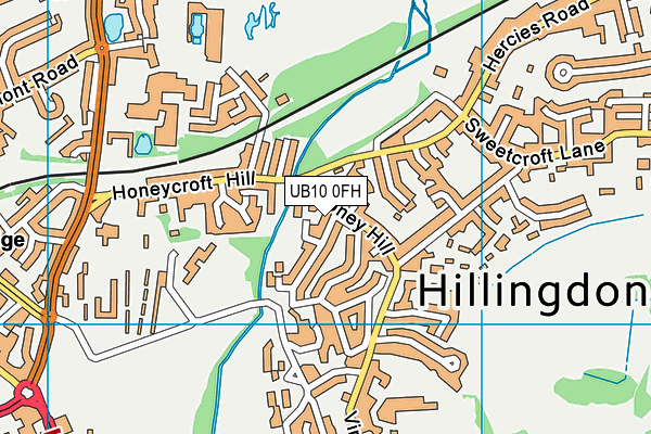 UB10 0FH map - OS VectorMap District (Ordnance Survey) UB10 0FH map - OS VectorMap District (Ordnance Survey)