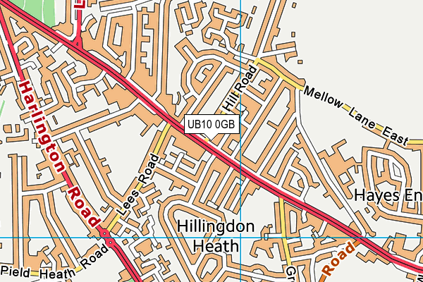 UB10 0GB map - OS VectorMap District (Ordnance Survey) UB10 0GB map - OS VectorMap District (Ordnance Survey)