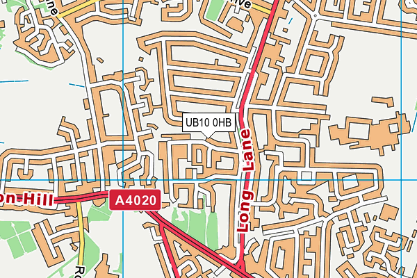 UB10 0HB map - OS VectorMap District (Ordnance Survey) UB10 0HB map - OS VectorMap District (Ordnance Survey)