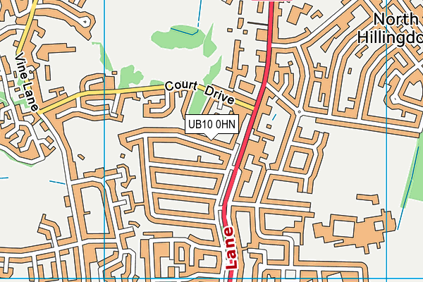 UB10 0HN map - OS VectorMap District (Ordnance Survey) UB10 0HN map - OS VectorMap District (Ordnance Survey)