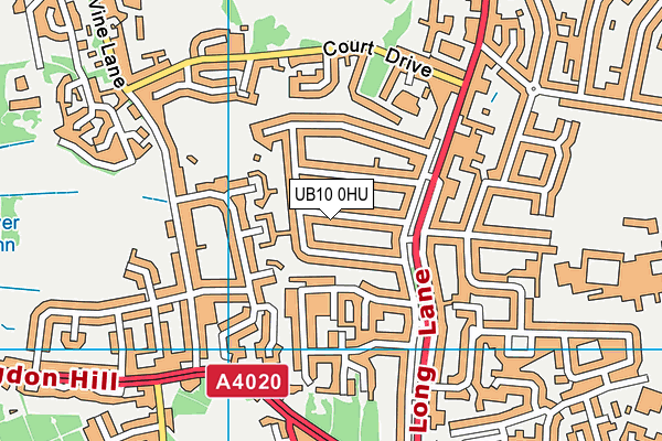 UB10 0HU map - OS VectorMap District (Ordnance Survey) UB10 0HU map - OS VectorMap District (Ordnance Survey)