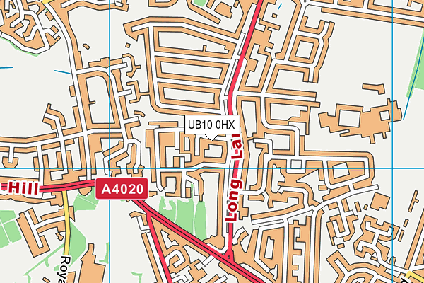 UB10 0HX map - OS VectorMap District (Ordnance Survey) UB10 0HX map - OS VectorMap District (Ordnance Survey)