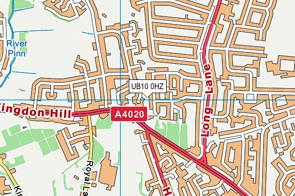 UB10 0HZ map - OS VectorMap District (Ordnance Survey) UB10 0HZ map - OS VectorMap District (Ordnance Survey)