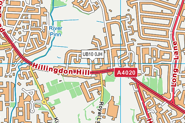 UB10 0JH map - OS VectorMap District (Ordnance Survey) UB10 0JH map - OS VectorMap District (Ordnance Survey)