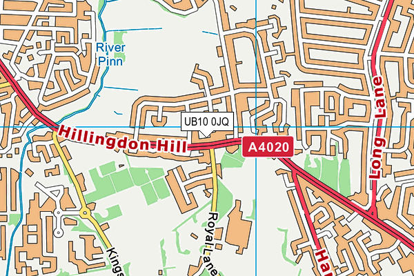 UB10 0JQ map - OS VectorMap District (Ordnance Survey) UB10 0JQ map - OS VectorMap District (Ordnance Survey)