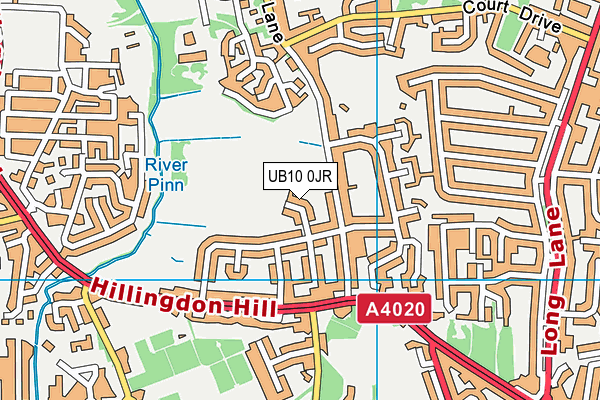 UB10 0JR map - OS VectorMap District (Ordnance Survey) UB10 0JR map - OS VectorMap District (Ordnance Survey)