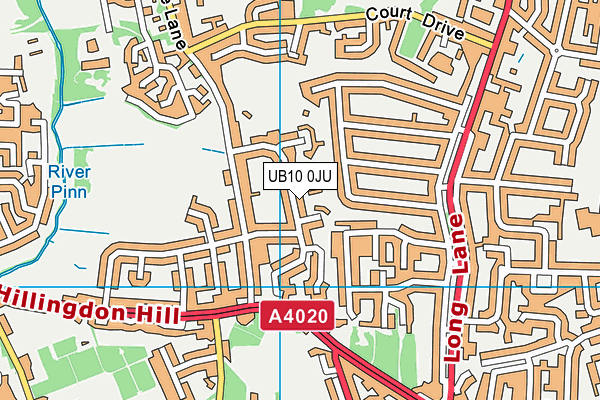 UB10 0JU map - OS VectorMap District (Ordnance Survey) UB10 0JU map - OS VectorMap District (Ordnance Survey)