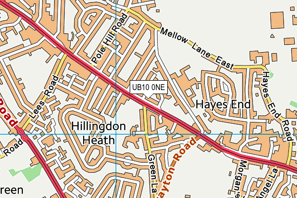 UB10 0NE map - OS VectorMap District (Ordnance Survey) UB10 0NE map - OS VectorMap District (Ordnance Survey)