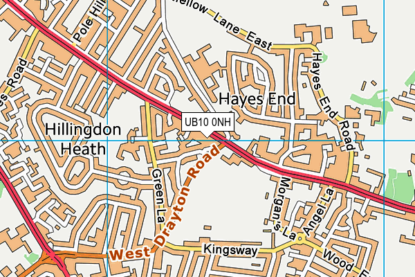 UB10 0NH map - OS VectorMap District (Ordnance Survey) UB10 0NH map - OS VectorMap District (Ordnance Survey)
