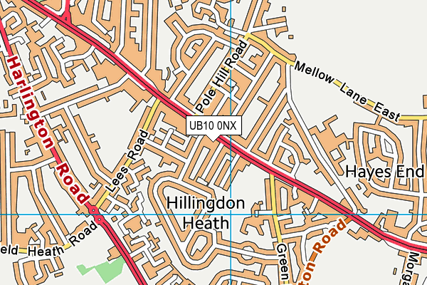 UB10 0NX map - OS VectorMap District (Ordnance Survey) UB10 0NX map - OS VectorMap District (Ordnance Survey)