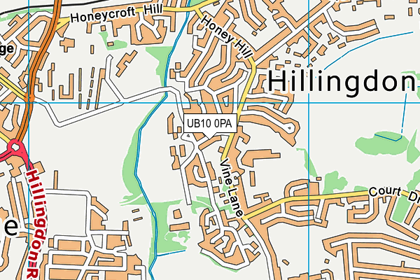 UB10 0PA map - OS VectorMap District (Ordnance Survey) UB10 0PA map - OS VectorMap District (Ordnance Survey)