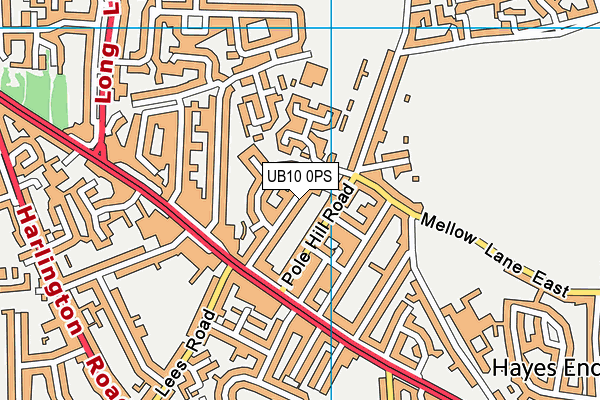 UB10 0PS map - OS VectorMap District (Ordnance Survey) UB10 0PS map - OS VectorMap District (Ordnance Survey)