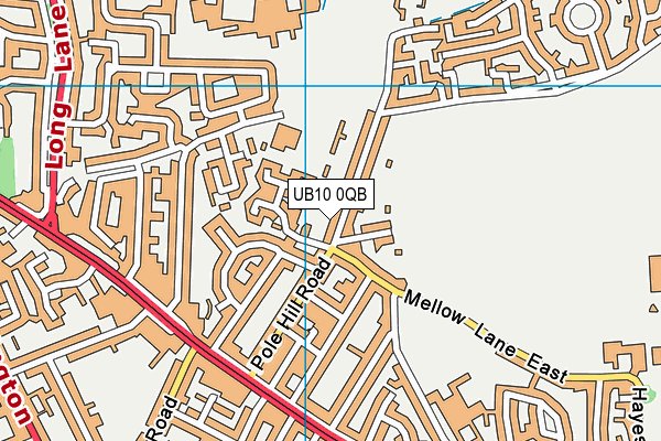 UB10 0QB map - OS VectorMap District (Ordnance Survey) UB10 0QB map - OS VectorMap District (Ordnance Survey)