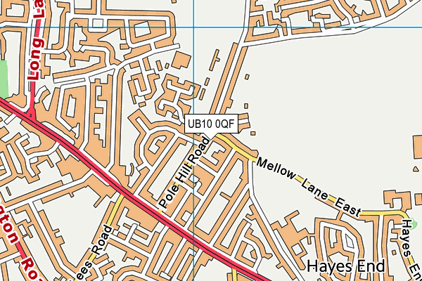 UB10 0QF map - OS VectorMap District (Ordnance Survey) UB10 0QF map - OS VectorMap District (Ordnance Survey)