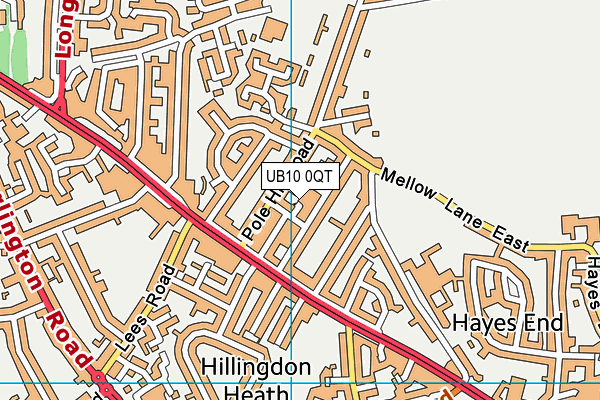 UB10 0QT map - OS VectorMap District (Ordnance Survey) UB10 0QT map - OS VectorMap District (Ordnance Survey)