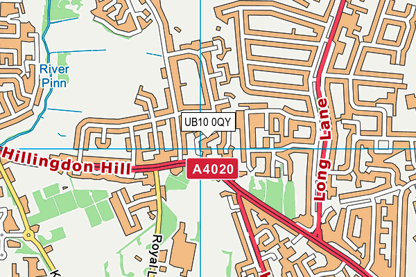 UB10 0QY map - OS VectorMap District (Ordnance Survey) UB10 0QY map - OS VectorMap District (Ordnance Survey)