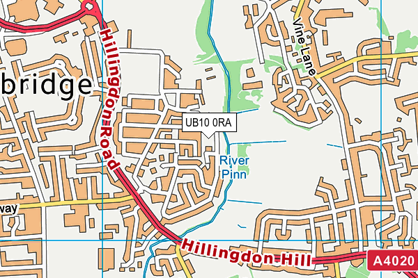 UB10 0RA map - OS VectorMap District (Ordnance Survey) UB10 0RA map - OS VectorMap District (Ordnance Survey)