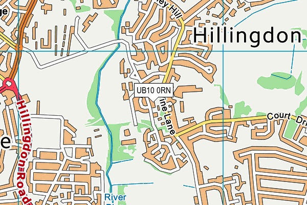 UB10 0RN map - OS VectorMap District (Ordnance Survey) UB10 0RN map - OS VectorMap District (Ordnance Survey)