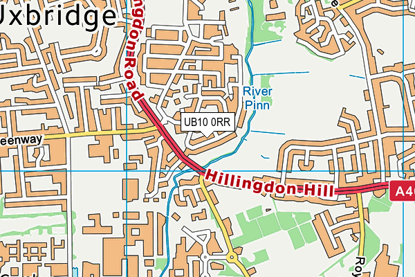 UB10 0RR map - OS VectorMap District (Ordnance Survey) UB10 0RR map - OS VectorMap District (Ordnance Survey)