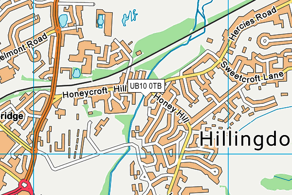 UB10 0TB map - OS VectorMap District (Ordnance Survey) UB10 0TB map - OS VectorMap District (Ordnance Survey)