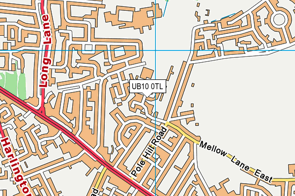 UB10 0TL map - OS VectorMap District (Ordnance Survey) UB10 0TL map - OS VectorMap District (Ordnance Survey)
