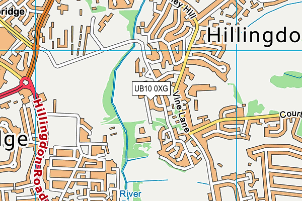 UB10 0XG map - OS VectorMap District (Ordnance Survey) UB10 0XG map - OS VectorMap District (Ordnance Survey)